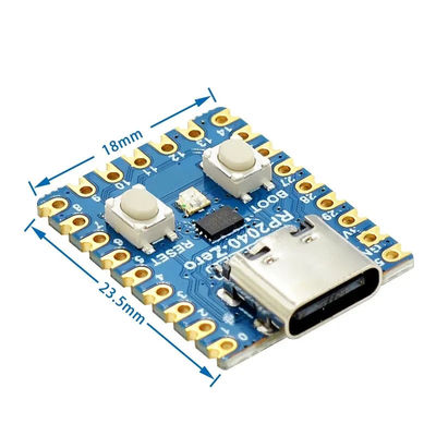 RP2040-Zero สําหรับ Raspberry Pi ไมโครคอนโทรลเลอร์ PICO โมดูลการพัฒนาพานิคม Dual-core Cortex M0+ Processor 2MB Flash