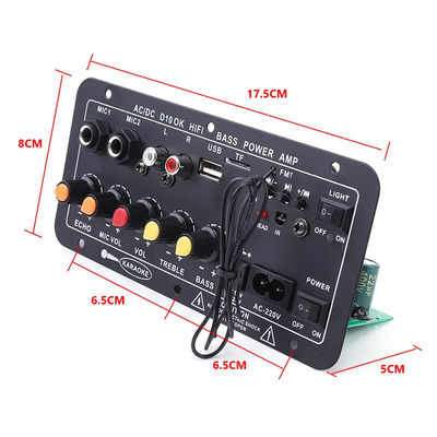 D10 12V 24V Subwoofer Digital Power Amplifier Board เครื่องเสียงไร้สาย สเตียโร่ BT 5.0 มิกรอฟน์คู่ เครื่องเสียงคาราโอเกะ