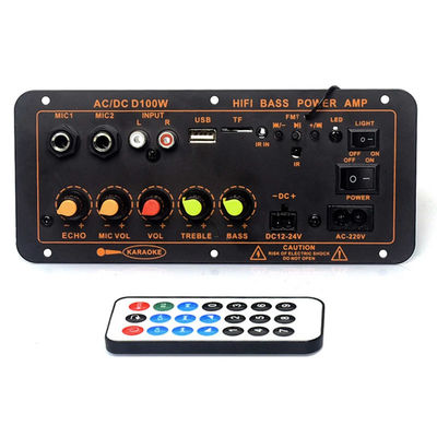 D100W Bluetooth 5.0 Power Amplifier Board AC 220V DC 12-24V 5V โมดูลไร้สาย สําหรับ 8-12 นิ้ว
