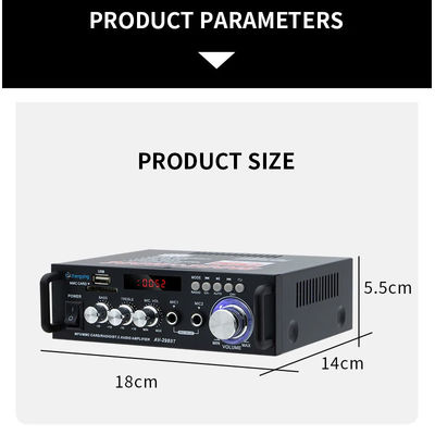 120W LDZS AV-298BT เครื่องกระตุ้นเสียงสเตรีโอ พร้อมระบบไร้สาย BT 2.0 และคุณภาพเสียง HIFI