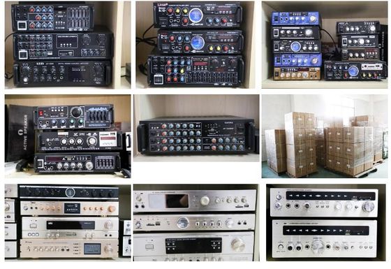 LDZS 5.1 ช่อง เครื่องขยายเสียงมืออาชีพ Ktv Home Theatre System 2 Mics Input Speaker Mixer
