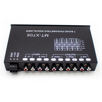 เครื่องขยายเสียง 24v EQ5 ภาค Aux Equalizer Car Audio EQ Tuning Crossover