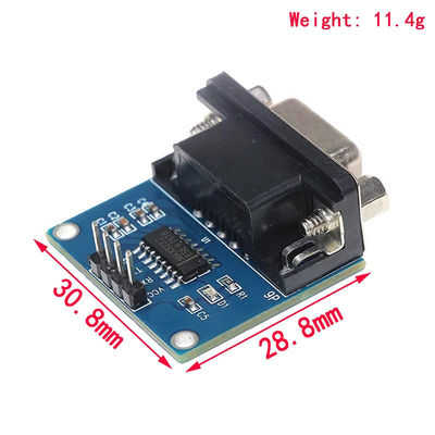 5.5V MAX3232 MAX232 โมดูล RS232 ถึง TTL Serial Port Converter DB9 Connector