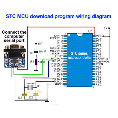 5.5V MAX3232 MAX232 โมดูล RS232 ถึง TTL Serial Port Converter DB9 Connector