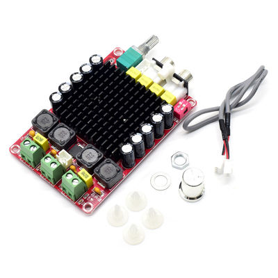 CA-7498 บอร์ดเครื่องขยายเสียงดิจิตอล DC14-34V 2*100W การป้องกันความร้อนเกิน TDA7498