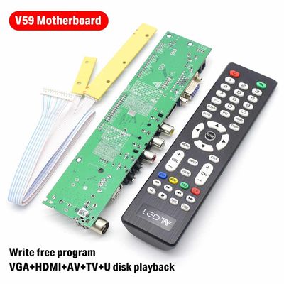 HDVX9-AS V4.5 Universal LED TV Mainboard V59 Universal LCD LED TV Controller Board เครื่องกํากับการควบคุม