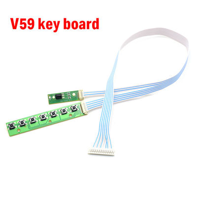 7K V59 V56 เอกลักษณ์ 7 คีย์ คีย์บอร์ดสําหรับ LCD TV Mainboard คีย์บอร์ดสอดคล้องกับ IR