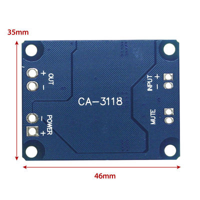 CA-3118 บอร์ดเครื่องขยายเสียง 1*60W 8-24V TPA3118 PBTL โมโน คลาส D บอร์ดเสียงพลังงานดิจิตอล
