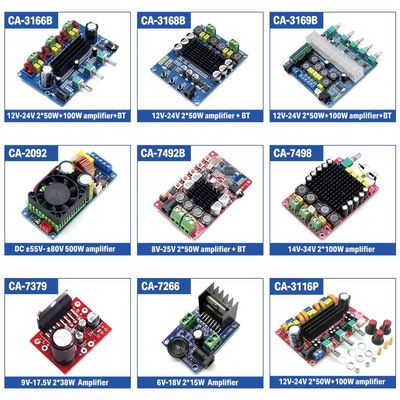 TPA3116 TPA3118 PAM8610 PAM8403 CA6912 โมดูลเสียงบลูทูธเครื่องขยายเสียงส่วนประกอบ