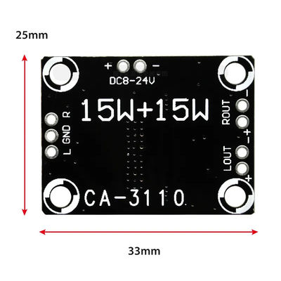 CA-3110 บอร์ดเสียงเครื่องขยายเสียงดิจิตอล 2x15W สเตียโร่ ชั้น D 8-24V TPA3110 AMP