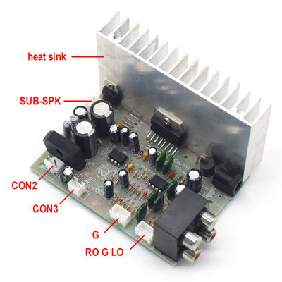 CA-7379A Digital Subwoofer Amplifier Board พร้อม TDA7379 Chip 2*38W AC/DC 12V AMP โมดูล