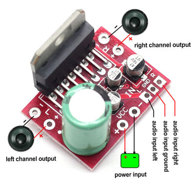 CA-7379 โมดูลเครื่องขยายพลังงานสเตียโร้ ช่องสอง DC9V-17.5V 38W+38W TDA7379