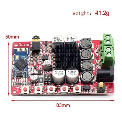 CA-7492B โมดูลเครื่องขยายพลังงานดิจิตอล BT พร้อม CSR5.0 Bluetooth 2 * 50W Output และ 8-24V DC Power