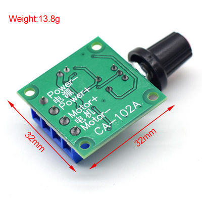 CA-102A PWM Motor Speed Controller 2A 30W 1.8V 3V 5V 6V 12V DC Motor Governor ปรับระดับความเร็ว