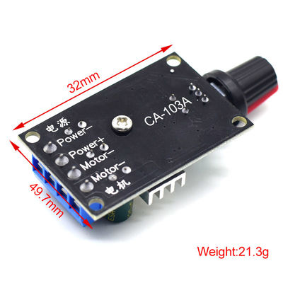 CA-103A PWM DC Motor Speed Controller 6V 12V 24V 28V 3A เครื่องเปลี่ยนความเร็ว 1203BK