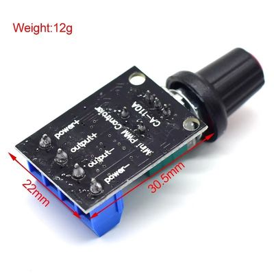 CA-110A 5V/12V 10A PWM DC Motor Speed Controller เครื่องควบคุมความเร็วแบบไม่มีขั้นตอน เครื่องควบคุมความเร็วแบบ LED Dimmer Power Governor โมเตอร์ไดรฟ์บอร์ด