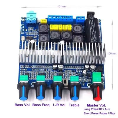 CA-3169B 2.1 Channel Audio Power Amplifier Board พร้อมชิป TPA3116D2 และผลิตสูงสุด 100W
