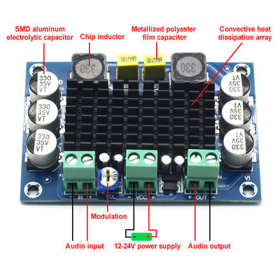 CA-3116D Original 100W Mono Audio Amplifier Board พร้อมชิป TPA3116D2 และการเข้า 12-24V