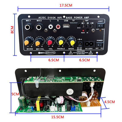 D10 BT แอมพลิเฟอร์ บอร์ดเสียงสําหรับ 12V 24V ดาร์ทซีล โมโน ซับวูเฟอร์ แอมพลิเฟอร์ คาราโอเกะ