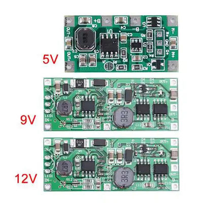 DC 5V 9V 12V ชาร์จ step up Booster Module สําหรับ 18650 แบตเตอรี่ลิธีਅਮ UPS voltage converter Protection