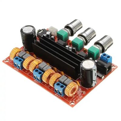 2.1 ช่องแผ่นขยายเสียงดิจิตอลที่มี TPA3116D2 ชิป 50Wx2 Output และ 12V-24V Power Supply