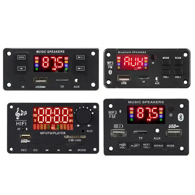 บลูทูธ 5.0 MP3 Decoder Board พร้อมพลังงาน 100W และรองรับหลายรูปแบบสําหรับ USB TF FM AUX