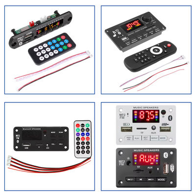 บลูทูธ 5.0 MP3 Decoder Board พร้อมพลังงาน 100W และรองรับหลายรูปแบบสําหรับ USB TF FM AUX