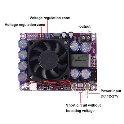 500W 25A เครื่องขยายพลังงานรถยนต์ โมดูลปายพลังงาน DC-DC Step Up Boost Converter โมดูลปายพลังงาน