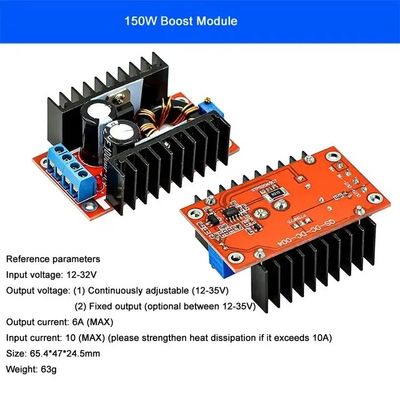 DC-DC 9A 300W Buck Converter 150W Boost Converter 5-40v เป็น 1.2-35v โมดูลพลังงาน Step Down Converter