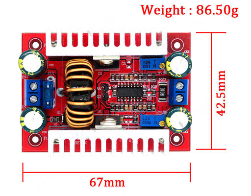 3-5V DC 400W 15A Step-up LED Driver Charger โมดูลไฟฟ้าสําหรับการเพิ่มความตึงเครียด