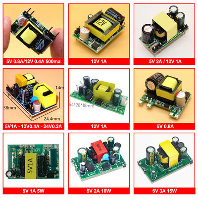 200V ถึง 5V / 9V / 12V 500mA / 700mA / 800mA / 300mA / 1A โมดูลไฟฟ้าสวิทช์โดดเดี่ยว AC-DC Step Down