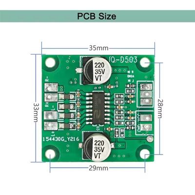 2*40W มินิ แอมพลิเฟอเรอร์โมดูล พร้อมพลังงาน DC 5V-26V และ IC CS8673E