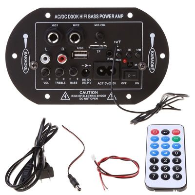 D3OK HIFI Bass Power Home Amplifier Board สําหรับ 2 ช่องทาง 2.0 AC/DC 12V 24V 220V เสียง