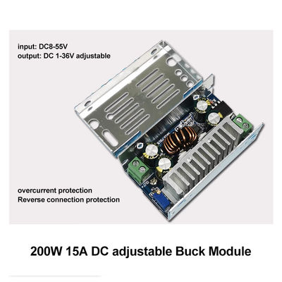 200W DC-DC Buck Module 15A Step-Down Converter 8-55V เป็น 1-36V พร้อมการติดตั้งมาตรฐาน