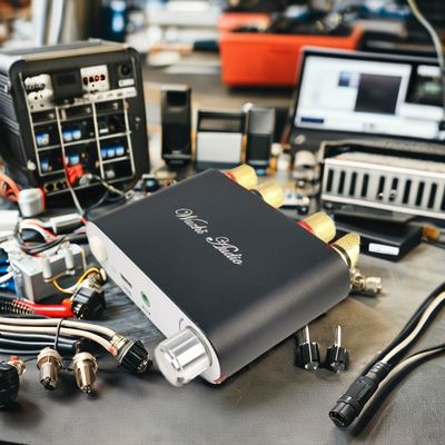 50W*2 BT 5.0 เครื่องขยายพลังงานเสียง โมดูล 2.0. เครื่องขยายเสียงสเตียร์รับเสียง 2 ช่อง