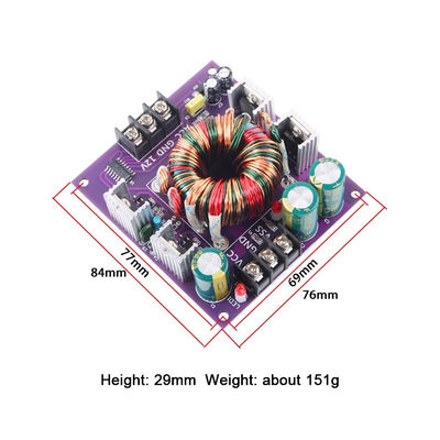 12V ความแรงกดไฟเข้าอุตสาหกรรม DC-DC เครื่องแปลงด้วยการปรับพลังงานแบบ dual power Board Mount Amplifier