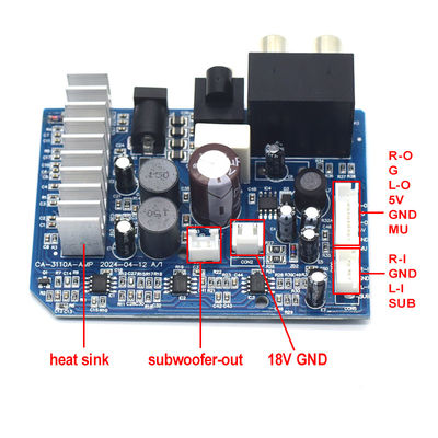 TPA3110 Digital Subwoofer Amplifier Board 8-24V 2*15W สําหรับช่อง 2.0