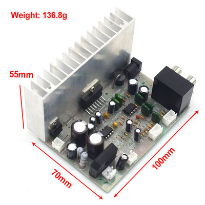 เครื่องขยายเสียงมืออาชีพ บอร์ดขยายเสียง Subwoofer ดิจิตอล AC/DC 12V 2*38W TDA7379