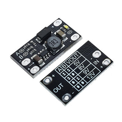 3.7V ถึง 12V แบตเตอรี่ลิตยูม โมดูลไฟฟ้าระดับความดัน DC-DC Booster Converter IC