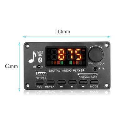 โมดูลบลูทูธพลังงานสูง 2x40W แอมพลิเฟียร์รถยนต์ บอร์ดแม่ที่มีการสนับสนุนรูปแบบเสียง APE และอายุการใช้งานแบตเตอรี่ 20+ ชั่วโมง