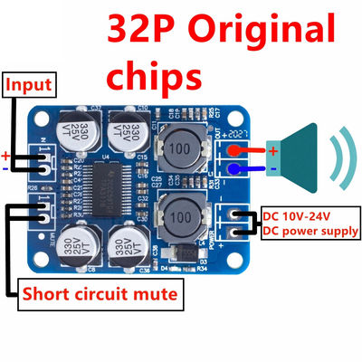 Tpa3118 1X60W 12-24V PBTL โมโน ชั้น D บอร์ดกระตุ้นพลังงานดิจิตอลสําหรับโมดูลเสียง
