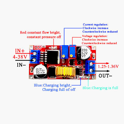 5A ปัจจุบันคงที่ปริมาตรฐานคงที่ LED Driver Converter Board XL4015 โมดูลไฟฟ้า