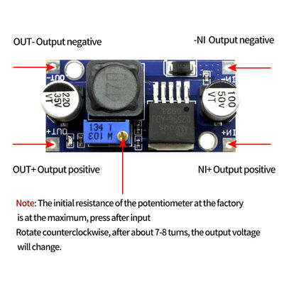 เครื่องปรับความแรงดัน LM2596S บอร์ดแปลง DC-DC สําหรับปัจจุบันปรับความแรง