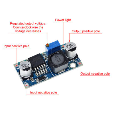 เครื่องปรับความแรงดัน LM2596S บอร์ดแปลง DC-DC สําหรับปัจจุบันปรับความแรง