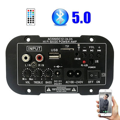 บอร์ดเครื่องขยายเสียงดิจิตอล การเชื่อมต่อ Bluetooth สําหรับรถยนต์ มอเตอร์ไซค์ และเสียงในบ้าน