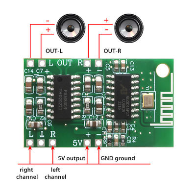 เครื่องเสริมพลังงานเสียงดิจิตอล 5 วอล์ต มือ D มูลูลูเตอรี่ Bluetooth 5.0 และชิปเซ็ต PAM8403