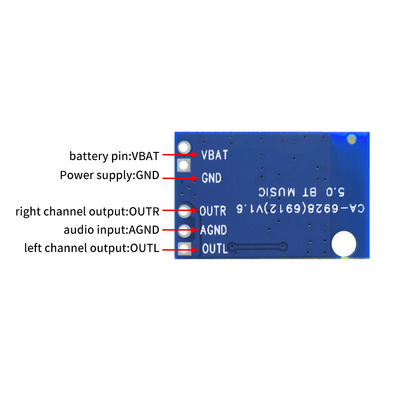 ดิจิตอล พาวเวอร์ บลูทูธ 5.1 บอร์ดเครื่องขยายเสียง 12VDC โมดูลเครื่องขยายเสียง 23*15MM