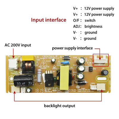 จอทีวี LCD หนึ่ง KZ1209 LED Strip Backlight โมดูลไฟฟ้าปัจจุบันคงที่ด้วย DC 12V-3A Output