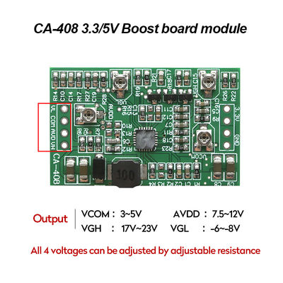 รูป Creatall CA-408 บอร์ด LCD TCON ที่บูรณาการ 5v DC-DC Buck Boost Module พร้อม 4 การปรับไฟฟ้า TV LED