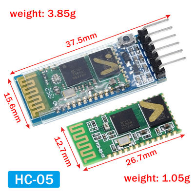โมดูล Bluetooth แบบไร้สาย HC-05 HC-06 เครื่องรับ RF พร้อม 2.4G ความถี่ 3.3V ระดับ TTL และ 10 เมตร Range UART Converter